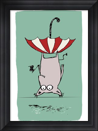 Framed Upside Down Animal Print