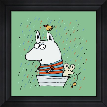 Framed Lost At Sea Print