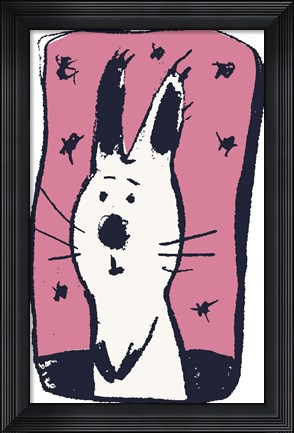 Framed Earnest Rabbit Print