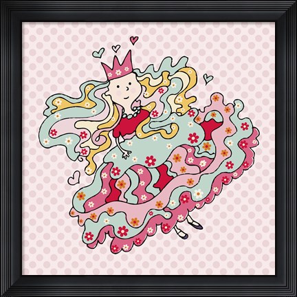 Framed Little Flower Princess Print
