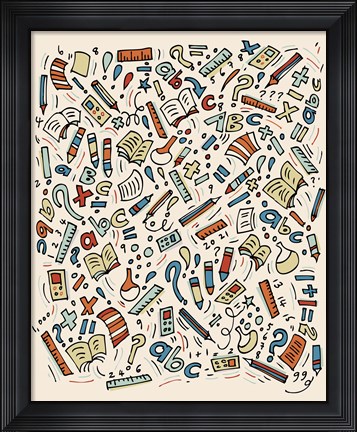 Framed School Stuff Print