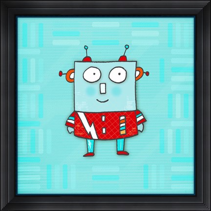 Framed Robot Boy Print