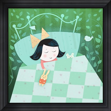 Framed Sweet Dream Girl Print