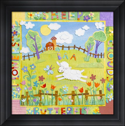 Framed Sheep Print