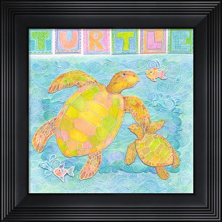 Framed Turtle Print
