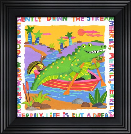 Framed Row Your Boat Print