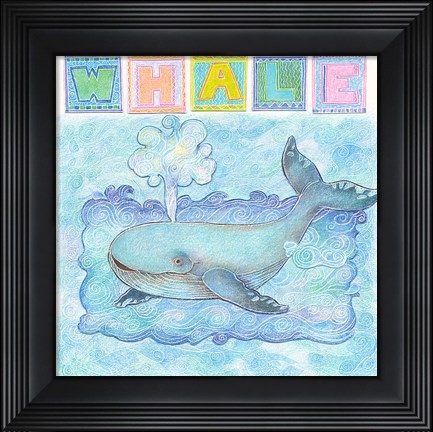 Framed Whale Print