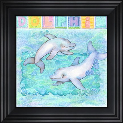 Framed Dolphin Print