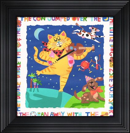 Framed Cow Jumped Over The Moon Print