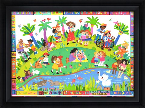 Framed I Love You Print