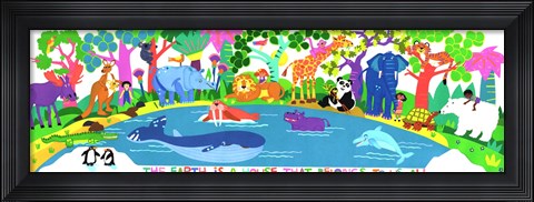 Framed Earth Is a House Print