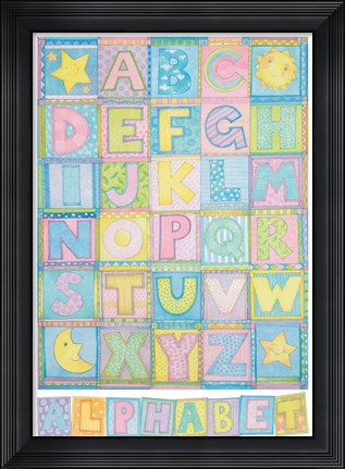 Framed Alphabet Print