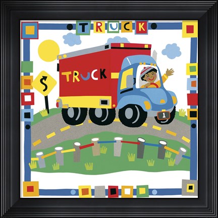 Framed Truck Print