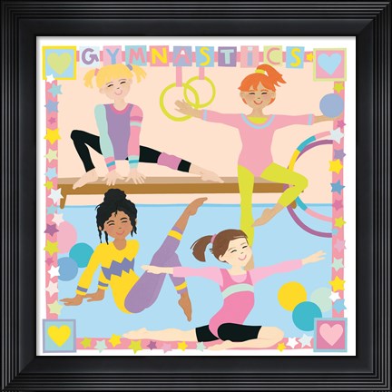 Framed Gymnastics Print