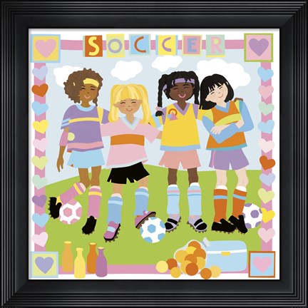 Framed Soccer Print