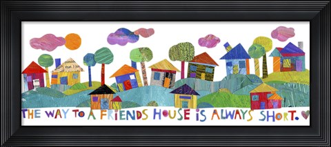 Framed Friends House Print