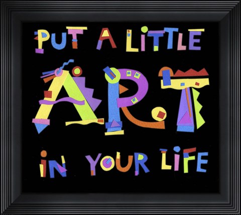 Framed Put A Little Art Print