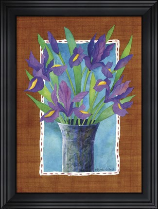 Framed Irises Print
