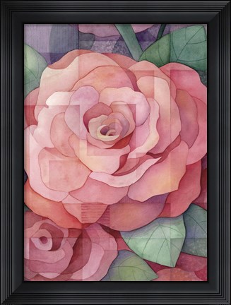 Framed Rose Print