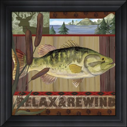 Framed Rustic Retreat II Print