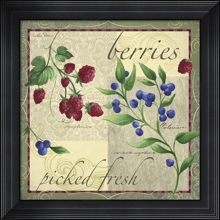 Framed Berry Patch Print