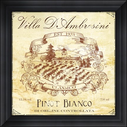 Framed Wine Cellar I Print