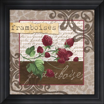 Framed Framboises Print