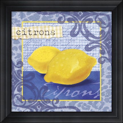 Framed Citrons Print