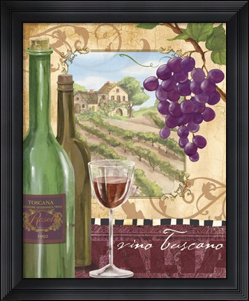 Framed Wine Country Print