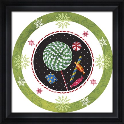 Framed Sweet Christmas III Print