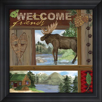 Framed Rustic Retreat III Print