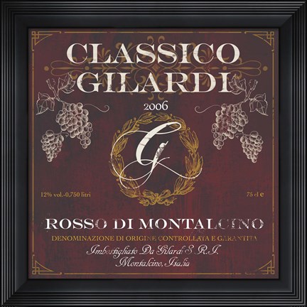 Framed Wine Cellar VI Print