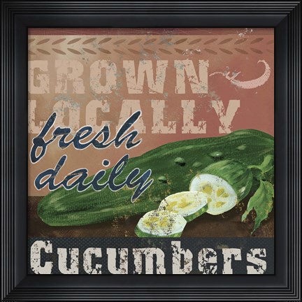 Framed Farm Fresh IV Print