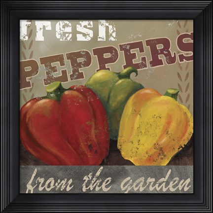 Framed Farm Fresh V Print