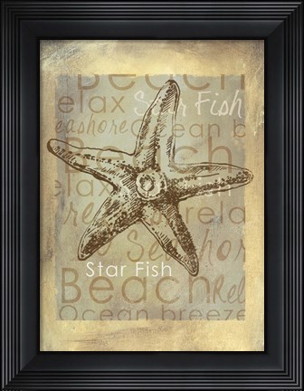 Framed Shore Life I Print