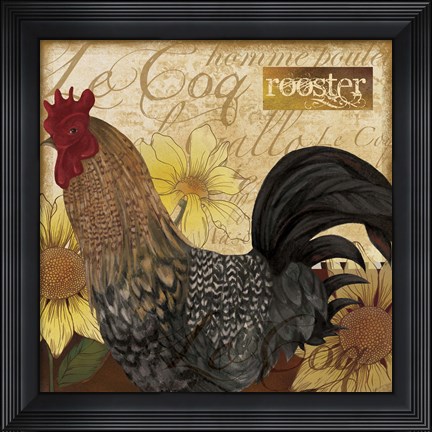 Framed Rooster Print