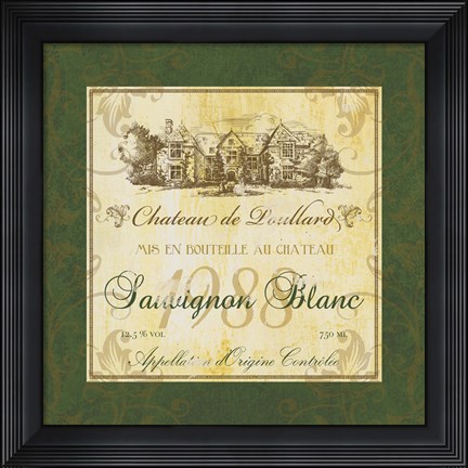 Framed Sauvignon Blanc Print