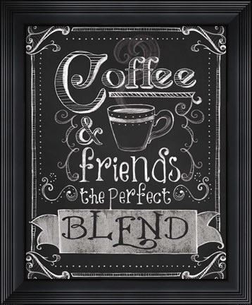 Framed Coffee &amp; Friends Print