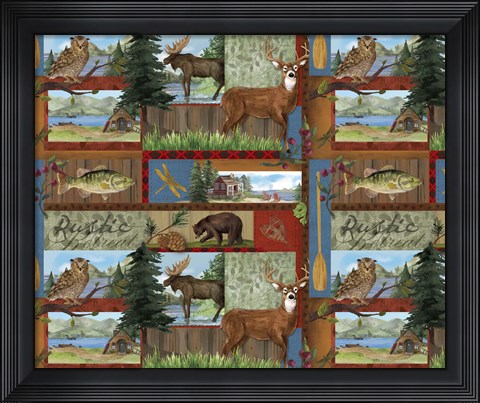Framed Rustic Retreat V Print