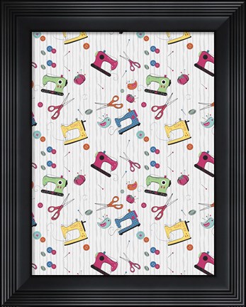 Framed Sewing 1 Print