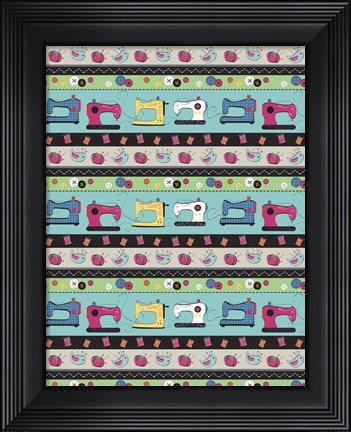 Framed Sewing 3 Print