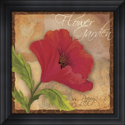 Framed Poppy Print