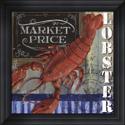 Framed Lobster Print