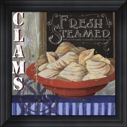 Framed Clams Print