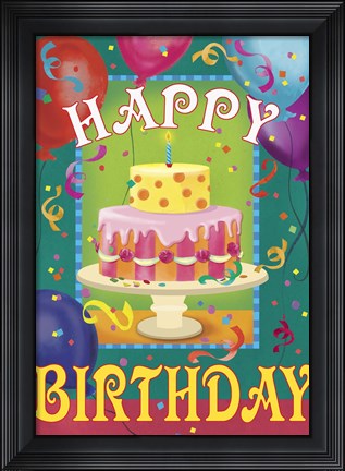 Framed Happy Birthday Print