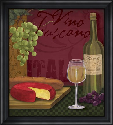 Framed Vino Toscano Print