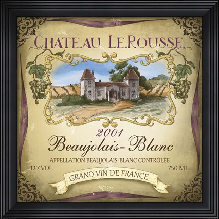 Framed Chateau Le Rousse Print