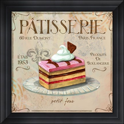 Framed Patisserie II Print