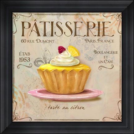 Framed Patisserie IV Print
