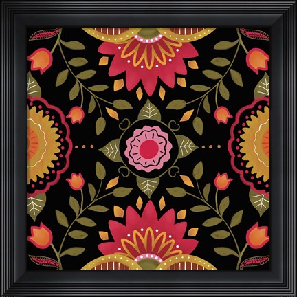 Framed Folkloric II Print